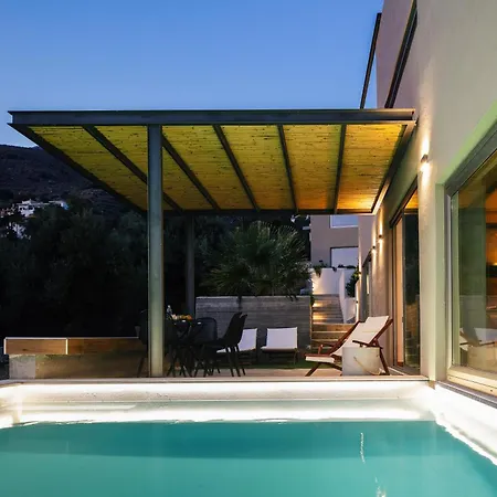 New Modern Domus Rodia With Private Pool & Bbq, 4km From Nearest Mariou