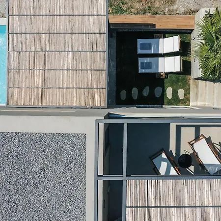 New Modern Domus Rodia With Private Pool & Bbq, 4km From Nearest * Mariou
